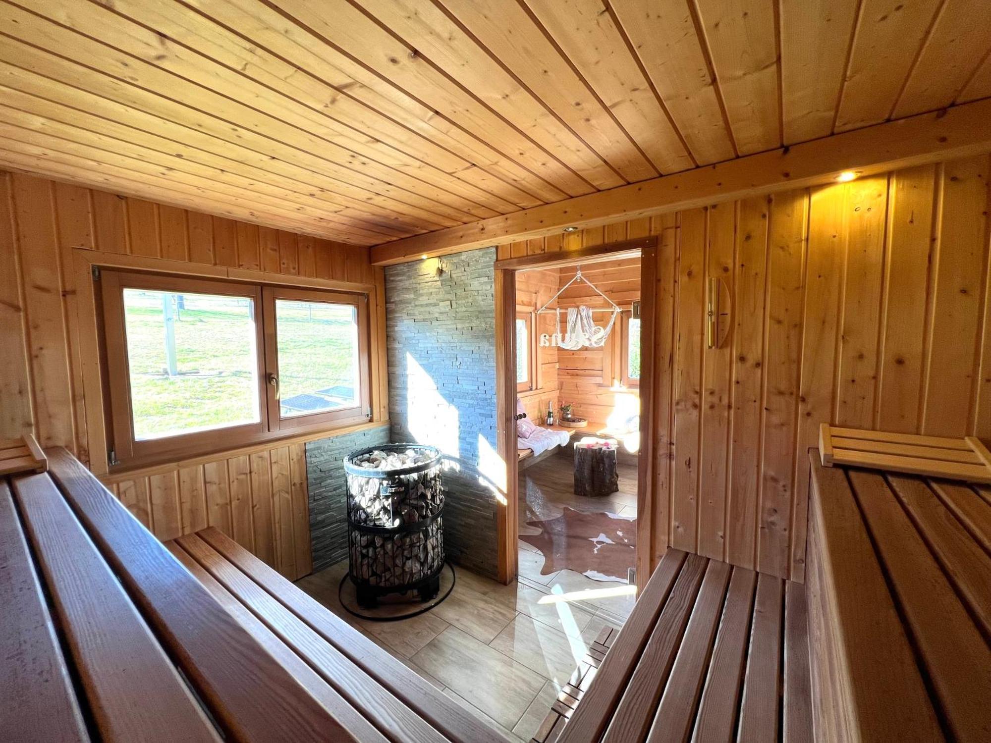 Balance Apartments By M&A - Sauna Blockhuette Whirlpool Privat ヴィッツェンハウゼン エクステリア 写真